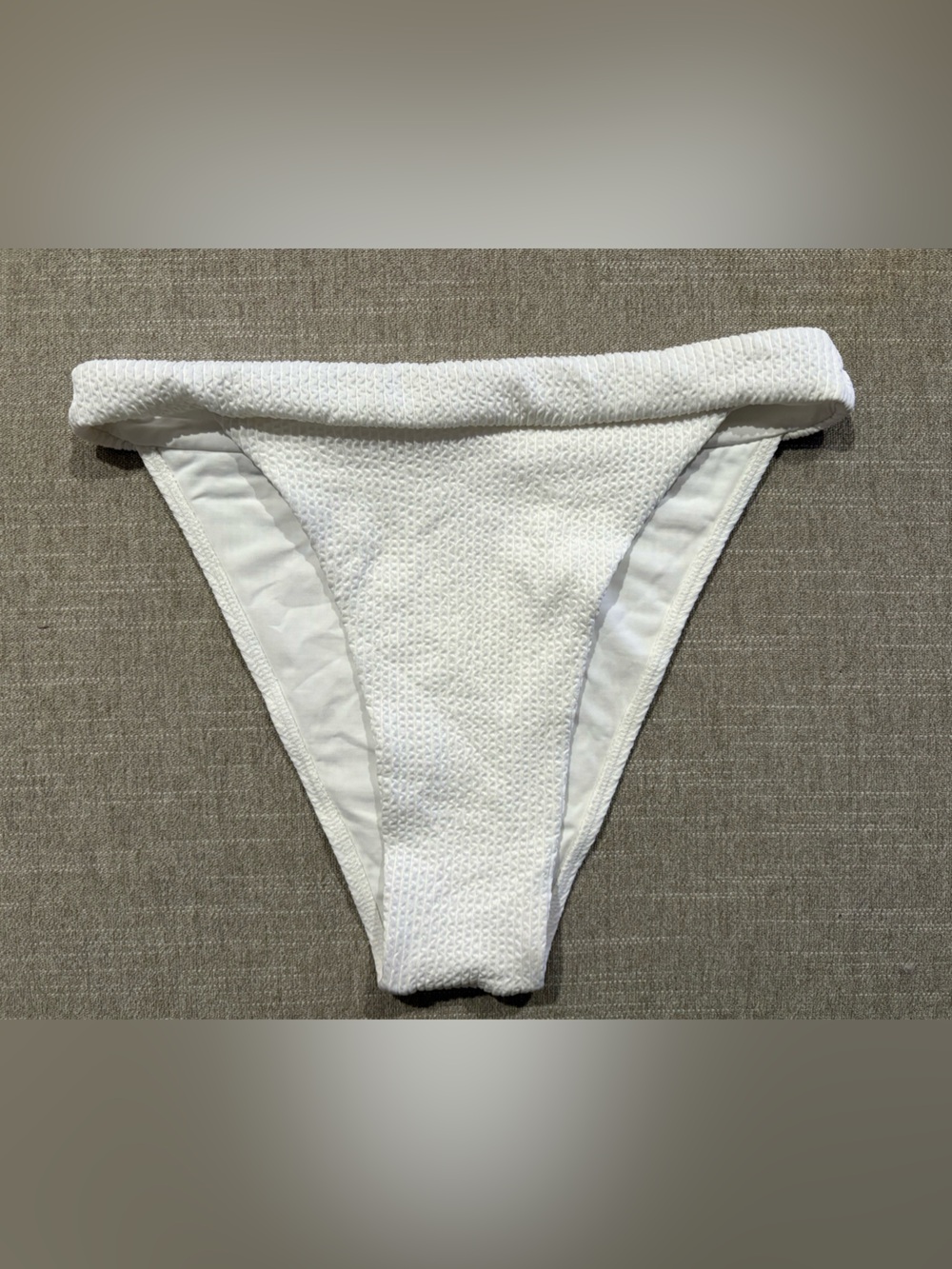 Monday Swimwear Argentina Bottom - White Sand Crinkle